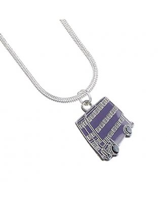Harry Potter Silver Plated Knight Bus Necklace Detail