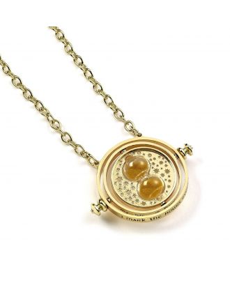 Harry Potter Gold Plated Spinning Time Turner Necklace