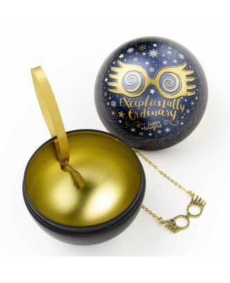 Harry Potter Luna Lovegood Glasses Christmas Holiday Tree Ornament with Necklace 