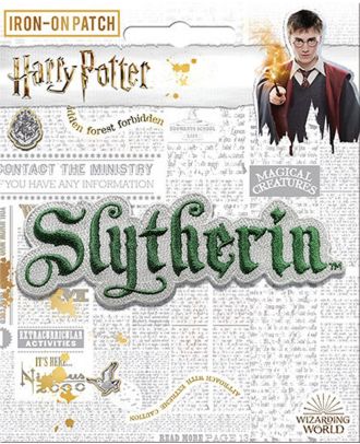 Harry Potter Slytherin Name Iron On Patch