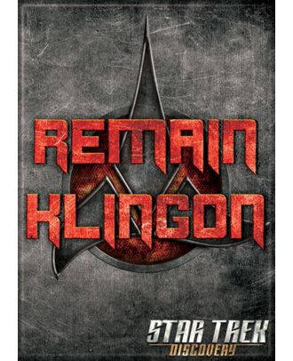 Star Trek Discovery Remain Klingon Photo Magnet 