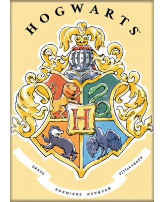 Harry Potter Whimsy Hogwarts Crest 3.5 x 2.5 Magnet 