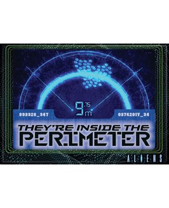 Aliens Inside The Perimeter 3.5 x 2.5 Magnet 