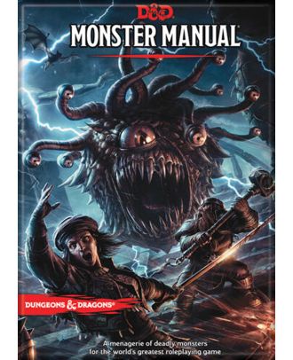 Dungeons and Dragons Monster Manual 5th Edition 3.5 x 2.5 Magnet