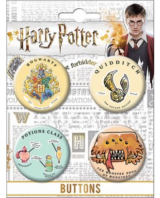 Harry Potter Whimsy Carded Button Set