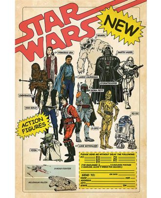 Star Wars Action Figures 24x36 Poster