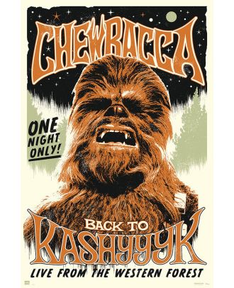 Star Wars - Chewbacca Rocks 24x36 Poster