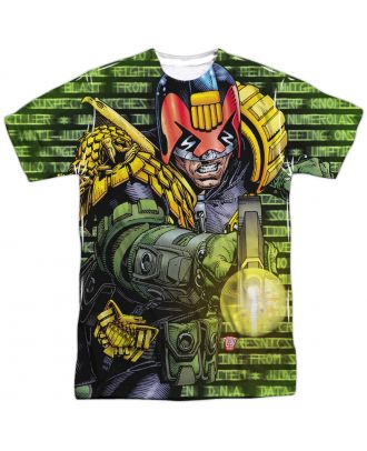 Judge Dredd Matrix One Side Adult Sublimation T-Shirt