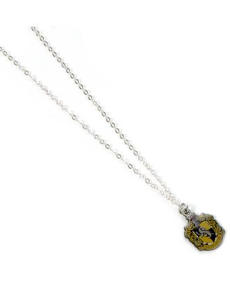 Harry Potter Hufflepuff Crest Silver Plated Slider Necklace